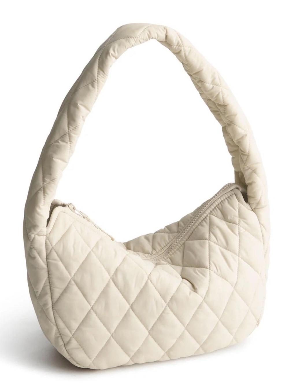 VERA BRADLEY Tifton Featherweight Quilted Shoulder Bag Pumice Stone